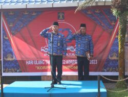 Rutan Kelas IIB Tarutung Gelar Upacara Peringatan HUT KORPRI ke-52 Tahun 2023