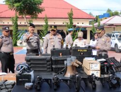 Kapolres Humbahas lakukan Cek Randis Dan Barang Inventaris Dinas Pendukung Pengamanan Pemilu 2024