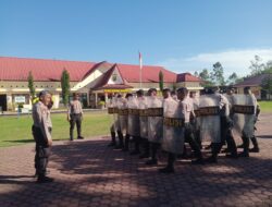 Kapolres Humbahas Intensifkan Pelatihan Dalmas Jelang Pemilu 2024
