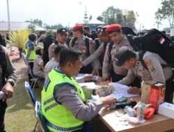Pengamanan Pemilu 2024 Kapolres Humbahas Periksa Kesehatan Dan Kelengkapan Sebelum Laksanakan Tugas