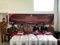 Upaya Untuk Mengamankan Rapat Pleno Di Kantor PPK Berjalan Lancar, Polres Humbahas Turunkan 100 Personel Tambahan