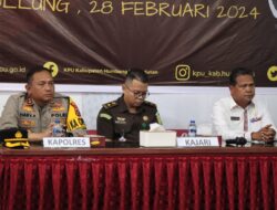 Kapolres Humbahas Hadiri Pembukaan Rapat Pleno Terbuka Pemilu 2024 Tingkat Kabupaten