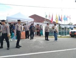Hari Ke-2 Rekapitulasi KPU, Kapolres Humbahas Monitoring Dan Pantai Langsung Pengamanan
