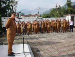 Pimpin Apel Perdana PJ Bupati Tekankan Sinergitas Membangun Roda Pemerintahan Tapanuli Utara