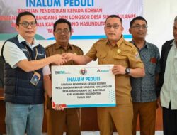 PT Inalum Serahkan Bantuan Pendidikan Pasca Banjir Dan Longsor Di Simangulampe Baktiraja