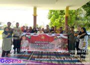 Polsek Sungai Beduk laksanakan himbauan Kamtibmas melalui kegiatan Minggu Kasih bersama Warga Sungai Pancur Kel. Tanjung Piayu