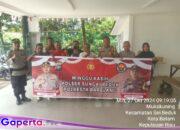 Polsek Sungai Beduk laksanakan himbauan Kamtibmas melalui kegiatan Minggu Kasih bersama Warga Kampung Nusantara Kel. Mukakuning