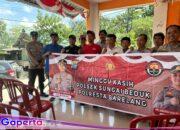 Polsek Sungai Beduk Laksanakan Himbauan Kamtibmas Melalui Kegiatan Minggu Kasih Bersama Warga Bida Ayu Kelurahan Mangsang