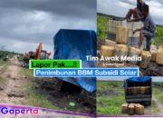 Lapor Pak…., Kepada Polres Labusel Segera Tindak Diduga ada penyalahgunaan BBM Subsidi untuk Proyek PT di Desa Tanjung Mulia…!!