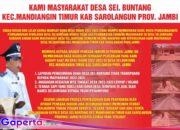 “Dugaan Korupsi Dana Desa Sei Buntang ! Anggaran MTQ ‘Hilang’, Ternak Sapi Dijual ke Tengkulak – Warga Minta Kades dan Kroni Segera Ditangkap !”