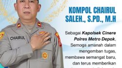 “Kapolsek Cinere Baru Resmi Bertugas, Kompol Chairul Saleh, S.Pd, M.H, Siap Berikan Pelayanan Terbaik”