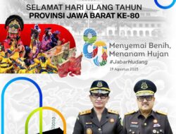 Kajati Jabar Pimpin Jalan Sehat & Serbu Cikole dengan 200 Pohon di HUT Ke-80