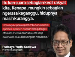 Menkeu Purbaya Tanggapi Tuntutan 17+8: Suara Minoritas, Fokus Genjot Ekonomi