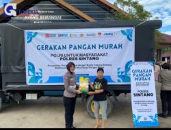 Gerakan Pangan Murah Polres Sintang: Bantu Warga Dapatkan Sembako Murah
