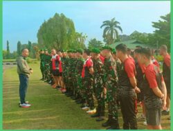 Kasrem 121/Abw Ingatkan Prajurit untuk Bersyukur, Disiplin, dan Mendekatkan Diri kepada Tuhan