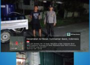 Patroli Malam Polsek Air Besar: Jaga Keamanan Warga Landak di Tengah Dinginnya Malam