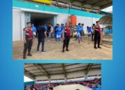 Polres Sintang Laksanakan Pengamanan Turnamen Sepak Bola Liga ASN 2025 di Stadion Baning