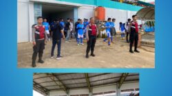 Polres Sintang Laksanakan Pengamanan Turnamen Sepak Bola Liga ASN 2025 di Stadion Baning