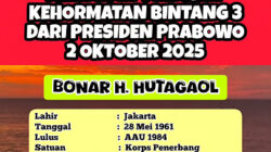 “Marsekal Madya Bonar Halomoan Hutagaol, S.E, M.M, Menerima Pangkat Kehormatan: Bukti Kerja Keras dan Pengabdian Luar Biasa”