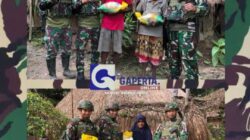 Yonif 521/DY Salurkan Bantuan Beras Gratis dari Kodam XVII Cenderawasih untuk Warga Jayawijaya