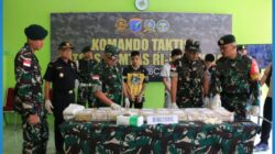 Danrem 121/Abw selaku  Dankolakopsrem 121/Abw kembali terima hasil penggagalan penyelundupan Narkoba Jenis Sabu   di Perbatasan Kalimantan Barat