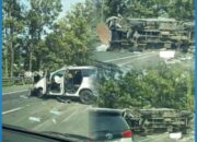 Kecelakaan Di Tol Cipularang Bandung arah Jakarta KM 124-123